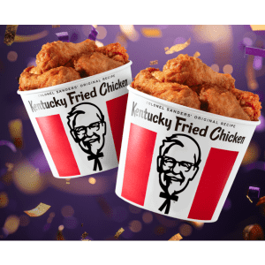 KFC 8-Piece Chicken Bucket: Buy one get one free