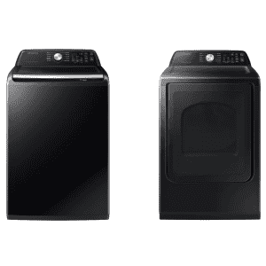 Samsung 4.6 Cu. Ft. Smart Top Load Washer & 7.4 Cu. Ft. Smart Electric Dryer: $900 Samsung 4.6 Cu. Ft. Smart Top Load Washer & 7.4 Cu. Ft. Smart Electric Dryer: $900