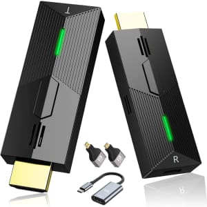 Wireless HDMI Transmitter and Receiver Kit: $24.99