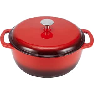 Amazon Basics 6-Quart Enameled Cast Iron Dutch Oven: $39.98