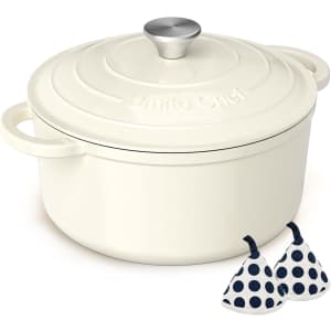5-Quart Enameled Cast Iron Dutch Oven: $38