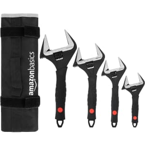 Amazon Basics 4-Piece Adjustable Plumbing Wrench Set: $21