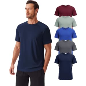 Pinspark Men's Quick Dry T-Shirts 5-Pack: $20.99