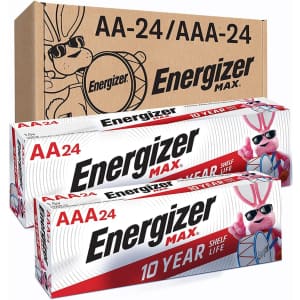 Energizer MAX AA & AAA Batteries 48-Pack: $22 via Sub. & Save