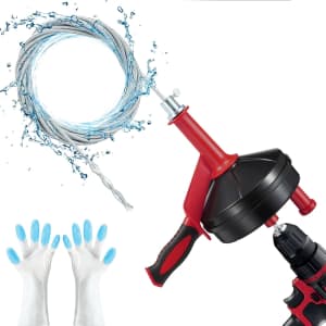 Breezz 25-Foot Drain Auger with Drill Adapter: $12.48 Breezz 25-Foot Drain Auger with Drill Adapter: $12.48