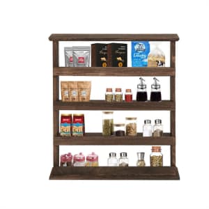 Loon Peak Vasco 5-Tier Pine Floating Shelf: $30.99