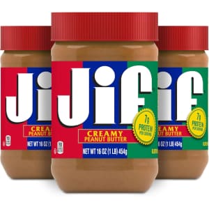 Jif Creamy Peanut Butter 16-oz. 3-Pack: $6.66