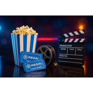 Regal Premiere Movie Tickets for 2 with Popcorn: $18