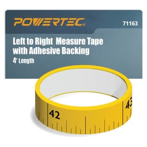 Powertec 4ft Measuring Tape with Adhesive Backing: $7.40