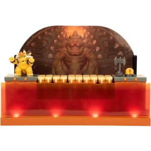 Super Mario Nintendo Deluxe Bowser Battle Playset w/ Lights and Sounds: $23