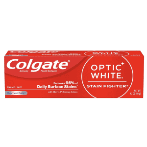 Colgate Optic White Stain Fighter Whitening Toothpaste: 2 for $4.60