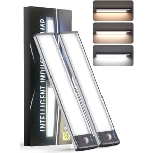 Yiger Under Cabinet Rechargeable 52-LED Lights 2-Pack: $8.79
