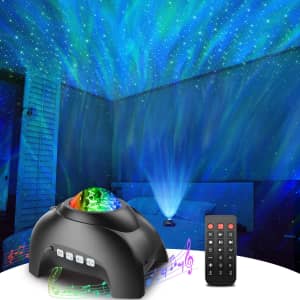 Rossetta Star Projector with Bluetooth Speaker and Timer: $32