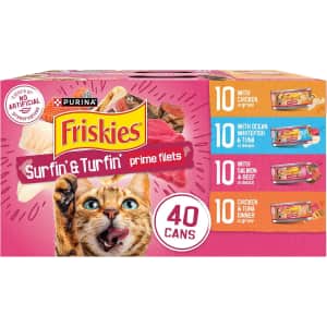 Purina Friskies Surfin' & Turfin' Wet Cat Food 40-Pack: $19.80 w/ Sub & Save