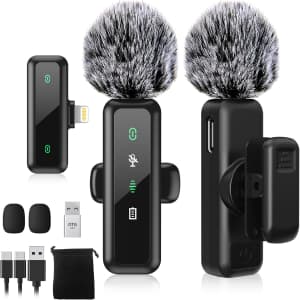 Wireless Lavalier Microphone for iPhone: $10.99