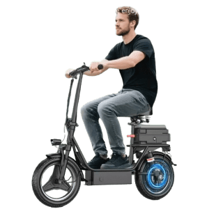 500W Folding Electric Scooter w/ Seat & Trunk: $216