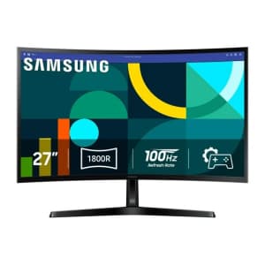 Samsung Essential S3 S36GD 27" 1080p 100Hz LED Curved Monitor: $119