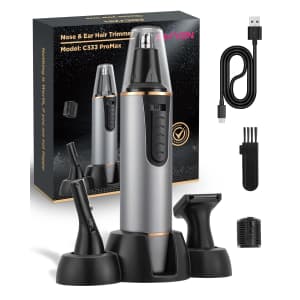 Rechargeable Nose and Facial Hair Trimmer: $11.19