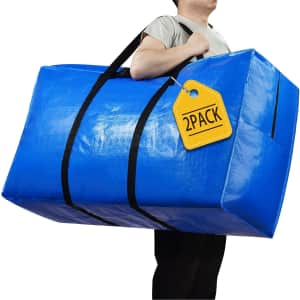 57-Gallon Extra Large Storage / Moving Bag 2-Pack: $22 w/ Prime