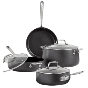 All-Clad Hard Anodized Nonstick 7-Piece Cookware Set: $240 All-Clad Hard Anodized Nonstick 7-Piece Cookware Set: $240
