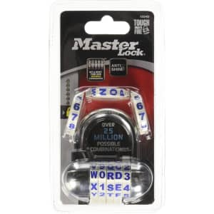 Master Lock Word Combination Padlock: $3.64