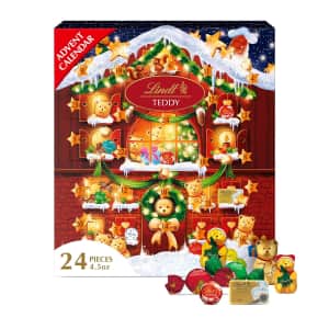 Lindt Holiday Teddy Bear Chocolate Candy Advent Calendar: $12 Lindt Holiday Teddy Bear Chocolate Candy Advent Calendar: $12
