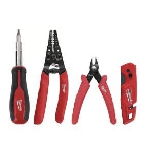 Milwaukee Electrician's 4-Piece Hand Tool Kit: $25