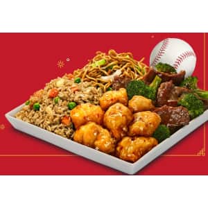 Panda Express Panda Plate: $6 for any Dodger Home Win
