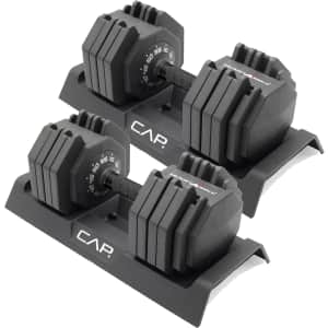 CAP Barbell 55-lb. Adjustable Dumbbells Pair: $192