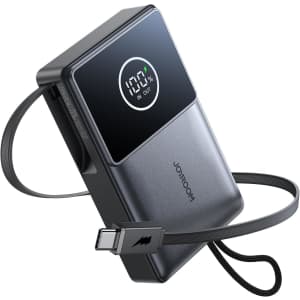Joyroom 10,000mAh Portable Power Bank w/ Retractable USB-C Cable: $26.99