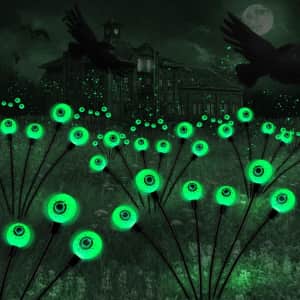 Solar Scary Eyeball Lights 2-Pack: $9.99