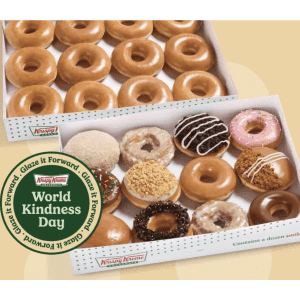 Krispy Kreme Original Glazed Dozen: Free when you buy any other dozen
