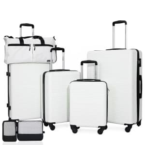 Tripcomp 7-Piece Hardside Luggage Set with TSA Lock: $100