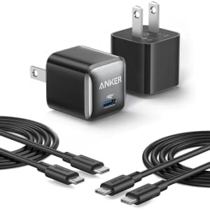 Anker 511 Nano Pro 20W USB-C Compact Fast Charger 2-Pack: $17