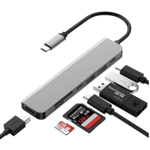 7-in-1 USB-C Hub Docking Station: 2 for $9