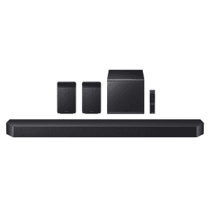 Samsung Q-series HW-Q990F 11.1.4-Channel Soundbar w/ Subwoofer & Rear Speaker: $1,600
