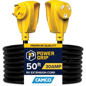 Camco PowerGrip 50-Foot 30-Amp Camper/RV Extension Cord: $74