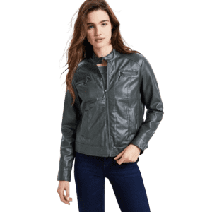 Jou Jou Junior Women's Faux-Fur-Lined Moto Jacket: $19.66 Jou Jou Junior Women's Faux-Fur-Lined Moto Jacket: $19.66