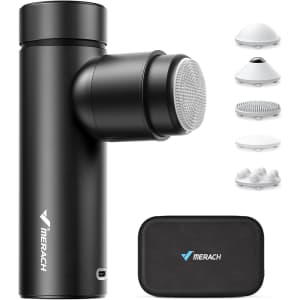 Merach Mini Massage Gun with 5 Heads: $16.99