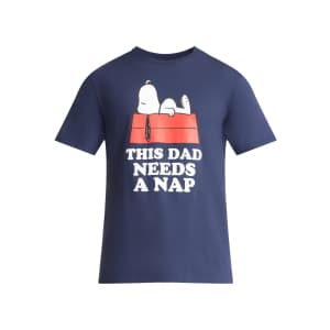 Peanuts Men's Snoopy Dad Nap T-Shirt: $4.93