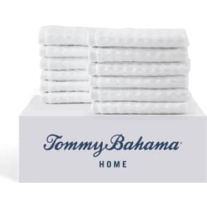 Tommy Bahama Northern Pacific 12-Piece 100% Cotton Washcloth Set: $15.40