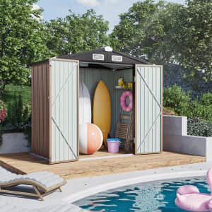 JolyDale 6x4-Foot Metal Storage Shed: $201