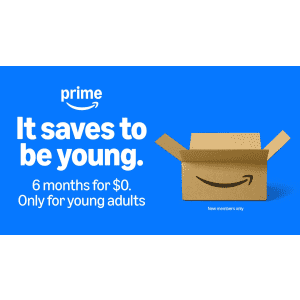 Amazon Prime for Young Adults: Free Trial for 6-Months