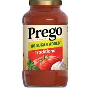 Prego Traditional No Sugar Added 23.5-oz. Pasta Sauce: $1.41 via Sub & Save