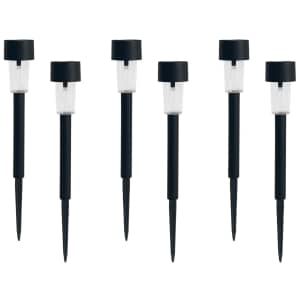 Mainstays Solar LED Landscape Path Light 6-Pack: $2.88