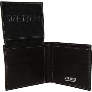 Steve Madden Men's Slim Leather Wallet: $7.53