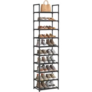 Songmics 10-Tier Shoe Rack: $15