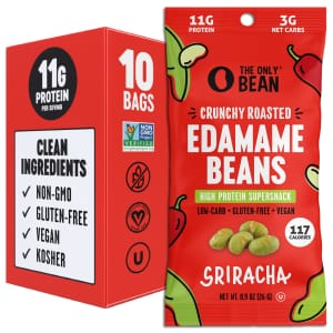 The Only Bean Crunchy Roasted Edamame Beans 10-Pack: $8.26 via Sub & Save The Only Bean Crunchy Roasted Edamame Beans 10-Pack: $8.26 via Sub & Save