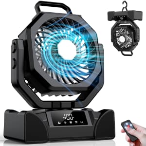 Auzonimics 10" 20,000mAh Portable Rechargeable Fan: $29.74