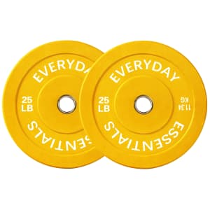 BalanceFrom Olympic Bumper Plate Weight Plate 25-lb. Pair: $23 BalanceFrom Olympic Bumper Plate Weight Plate 25-lb. Pair: $23